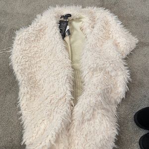 INC fur vest.